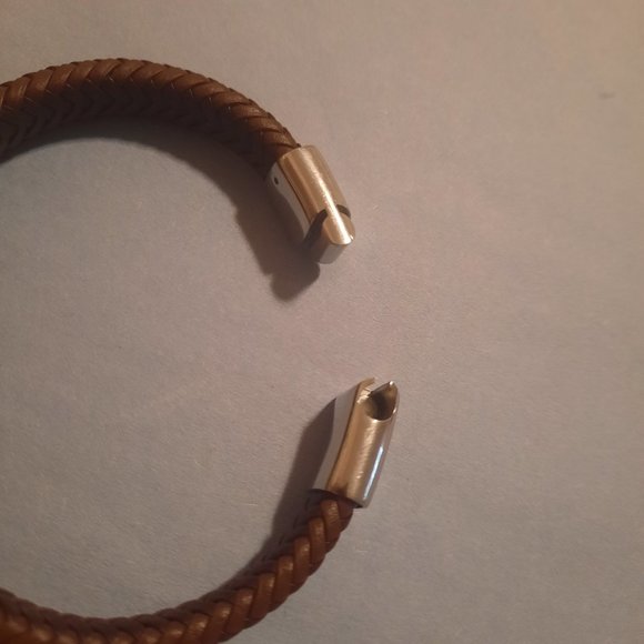 Woven Leather Bracelet NORDSTROM - Picture 3 of 3